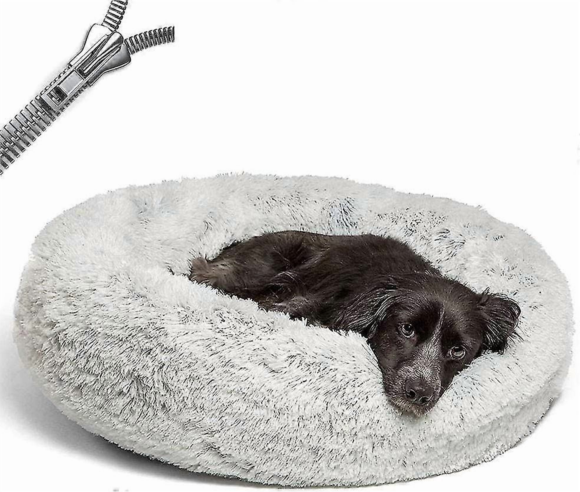 Dog Beds for Medium and Large Dogs - Oval Dog Bed, Donut Dog Bed, Cat Bed, Soft and Fluffy, Round Dog Mat, Washable, Dog Sofa