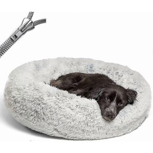 Dog Beds for Medium and Large Dogs - Oval Dog Bed, Donut Dog Bed, Cat Bed, Soft and Fluffy, Round Dog Mat, Washable, Dog Sofa
