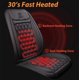 thumbnail image 4 of Funda de asiento de coche con calefacción de 12-24v, calentador rápido de 30 pulgadas, Protector de asiento de coche con calefacción de franela de 25W, 4 of 4