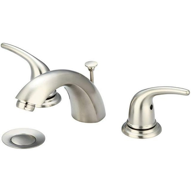 Accent L-7372-BN Two Handle Lavatory Widespread Faucet - Brushed Nickel