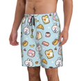 thumbnail image 2 of Fotbe Rabbit Burger Coffee Trajes de Baño Estampados para Hombre, Shorts de Verano de Secado Rápido, Ropa de Playa, Bañadores-Medium, 2 of 6