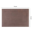 thumbnail image 4 of Unique Bargains 8 Pack Place Mats for Dining Table Decor Wipeable Table Mat Brown, 4 of 7