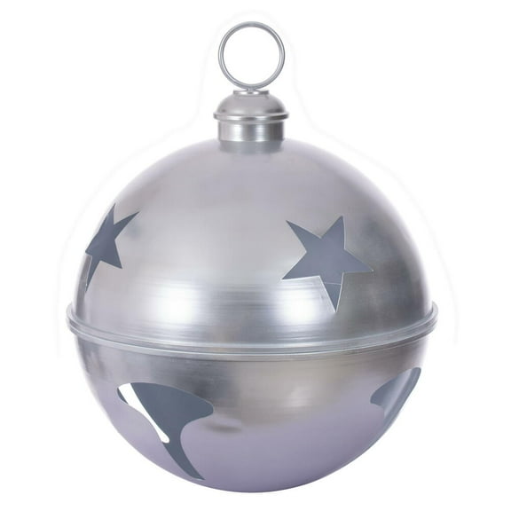 24" Silver Iron Bell Ornament