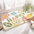 thumbnail image 5 of Listones De Baño Alfombrillas Y Alfombras De Baño 50 X 80 Cm, Preciosa Alfombrilla De Baño Antideslizante Lavable A Máquina Alfombrilla De Entrada Suave para El Piso del Baño (Flor), 5 of 5