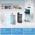 thumbnail image 3 of 2026 New AIRFIRE HEPA Air Purifier for Room up to 1600 Sq.ft, Air Purifiers for Allergies and Asthma, Bedroom, Pet Dander&Odour, Dust, Pollen, Wildfire/Smoke, Model AP209, White, 3 of 9