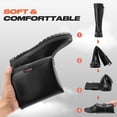 thumbnail image 2 of Packable Tall Rain Boots for Women,Lightweight Waterproof Rubber Garden Mud Boots,Black,Size 9, 2 of 6