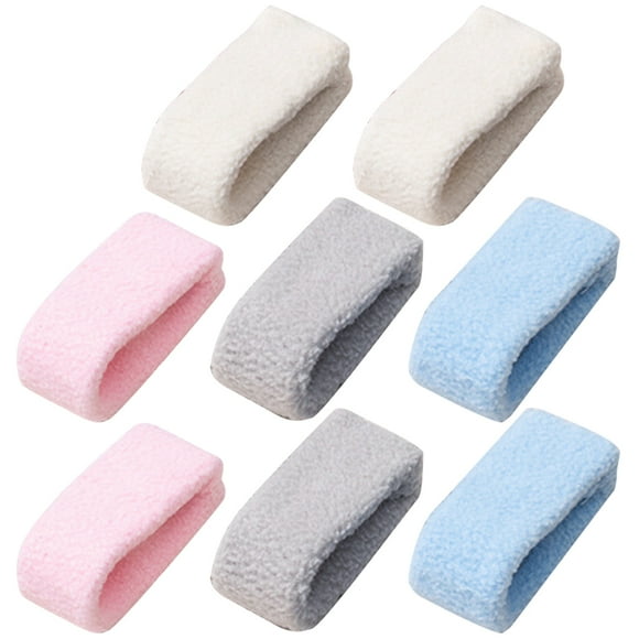 Milisten 8 Pcs Pinces à Couette en Peluche Fixateur de Drap de Lit Pratique Pince à Couette Antidérapante