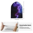 thumbnail image 2 of Picia Purple And Blue Nebula Pattern Knitted Beanie Hat for Men and Women , Unisex Winter Warm Stretchy Knit Cap Thick Fisherman Beanies Cuffed Plain Skull Caps, 2 of 6