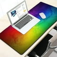 thumbnail image 4 of Large Gaming Mouse Pad - Abstract Rainbow Gradient Large Office Decor Desk Mat, Non-Slip Rubber Desk Pad, Laptop Computer Mouse Pad, Waterproof Solid Mouse Mat for Home, 31.5'''' x 11.8'''' BDMYSE24, 4 of 6