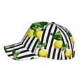 thumbnail image 5 of Daiia Lemons On Striped Baseball Cap Men Women Classic Adjustable For Running Workout And Outdoor Activitie All Season Dad Hat Gift, 5 of 9