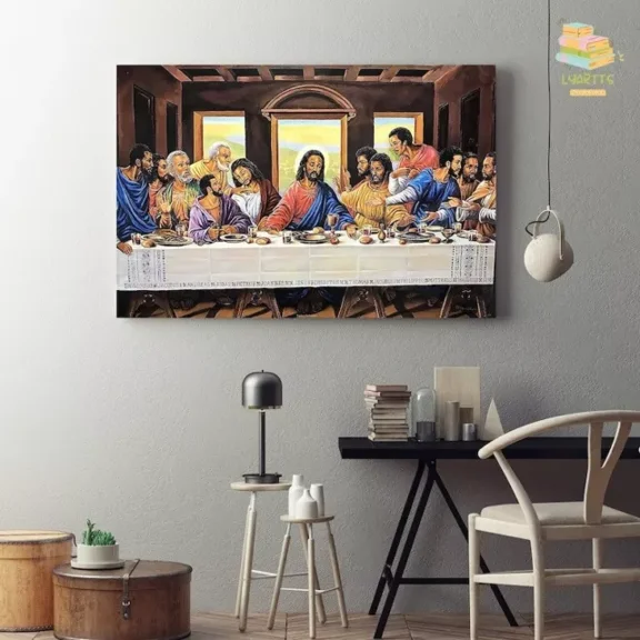 Kna Prints - Poster African American The Last Supper Poster , Un Poster, Last Supper, UNFRAMED-8x12