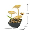 thumbnail image 5 of Esquirla Tabletop Water Fountain Indoor Fountain Soothing Sound Machine 3 Tier Small Desk Waterfall Fountain for Indoor Garden Bedroom, 5 of 5
