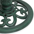 thumbnail image 3 of Alpine Corporation 20" x 28" Plastic Scrollwork Bird Bath, Green, 3 of 10