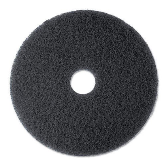 Low-speed High Productivity Floor Pads 7300, 13 Diameter, Black, 5/carton