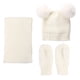thumbnail image 2 of Conjunto de guantes y gorro con bufanda para niños y niñas, conjunto de guantes y bufanda de punto cálido para otoño e invierno, 2 of 8