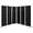 Black, variant on 6 Ft Room Divider, 6 Panel Folding Wall Divider, Freestanding Partition with Adjustable Foot Pads, Perfect Privacy Screen for Home Office (Black)
