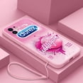 thumbnail image 1 of Funda de teléfono con diseño de caja de condón Sexy para iPhone 14, 13, 12, 11 Pro Max, Mini, X, XR, XS, MAX, SE20, 8, 7 Plus, con correa de mano Fivean unisex, 1 of 2