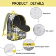 thumbnail image 4 of Large Floral Print Backpack for School College, Sunflower Design Bookbag with Laptop Sleeve for Students, Durable Campus Backpack for Everyday Commuting Work Travel, Flowers Gift Idea, 4 of 5