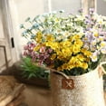 thumbnail image 2 of Morttic 6 Bouquet Artificial Daisy Chamomile Fake Silk Marguerites Flowers Home Hotel Office Garden Craft Art Decor (Blue), 2 of 7