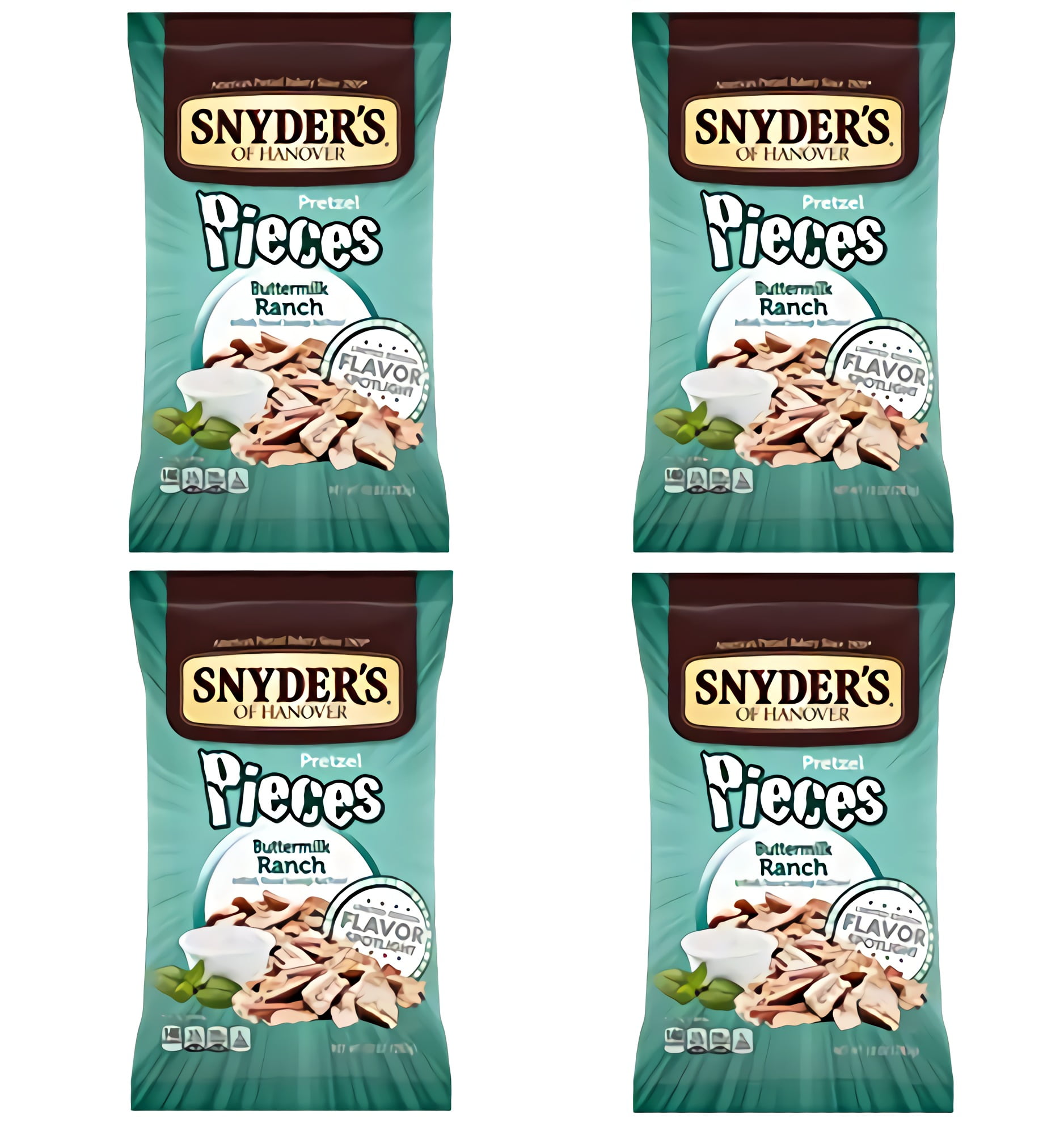 Snyder's Buttermilk Ranch Pretzel Pieces 10oz - Pack of 4