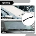 60x11cm Universal Car Ice Scraper Brush with Broom SUV Snow Frost