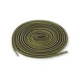 thumbnail image 1 of INSPIRE CHIC Unisex Round Rope Dual Colored Striped 1/5 Thick Boot Shoelace 120cm / 47.24" Light Yellow Black, 1 of 4
