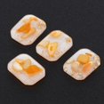thumbnail image 1 of 4 piezas de papel de aluminio Flatback Resina Scrapbooking Cabochons DIY Hair Bow Center Decoración Adornos Tarjeta de fabricación de adornos Álbum de Lámina Dorada Naranja Soledad cuentas de botón de lámina de oro de resina, 1 of 7