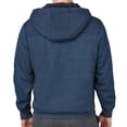 thumbnail image 2 of Mens Coleman (Indigo Heather) Sherpa Zip Hoodie XLARGE, 2 of 2