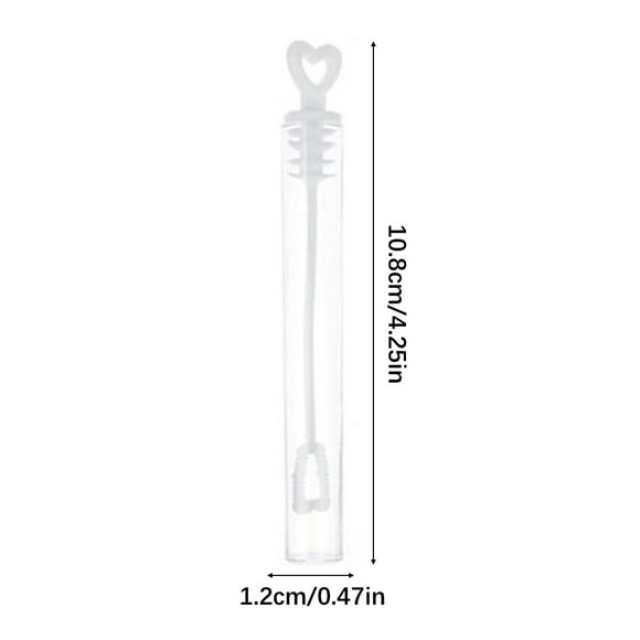 EGNMCR Outdoor Scenes Decorations Mini Kids With Heart Blow Bubble Wand For Wedding Table Decoration,Wedding Favours, Kids Toys, Party Bag Fillers Bubble tube