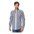 thumbnail image 1 of Camisas Hombre Cuadros Casuales Moda Regular Fit, 1 of 4