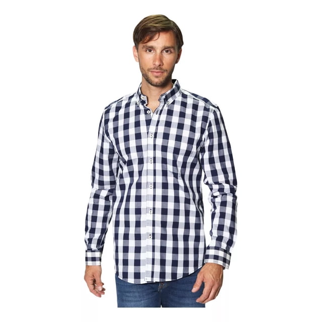 Camisas Hombre Cuadros Casuales Moda Regular Fit