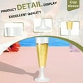 thumbnail image 4 of ACDANC 40Pcs Champagne Flutes Plastic 5 oz Ultra-Clear Finish Cocktail Cups Wedding Decoration Martini Glasses Plastic Disposable Style1, 4 of 7