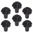thumbnail image 4 of 6 Pcs Protecteurs Antidérapants TPR Canne pour Bâtons de Randonnée et Bâtons de Randonnée Noir Rond, 4 of 8