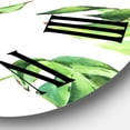 thumbnail image 3 of Designart 'Vintage Floral Tropical Leaves Ii' Tropical Wall Clock, 3 of 5