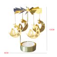 thumbnail image 3 of Candelero giratorio giratorio Banquete de boda Decoración del hogar de Navidad Candelabro de candelita de metal Scienceny HA1736-06B, 3 of 5