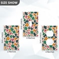 thumbnail image 7 of Yayeee Blank Wall Plate Cover 1-Gang 4.5"x2.7" Home Unused Decorative Outlet, Floral Blooms, 7 of 7