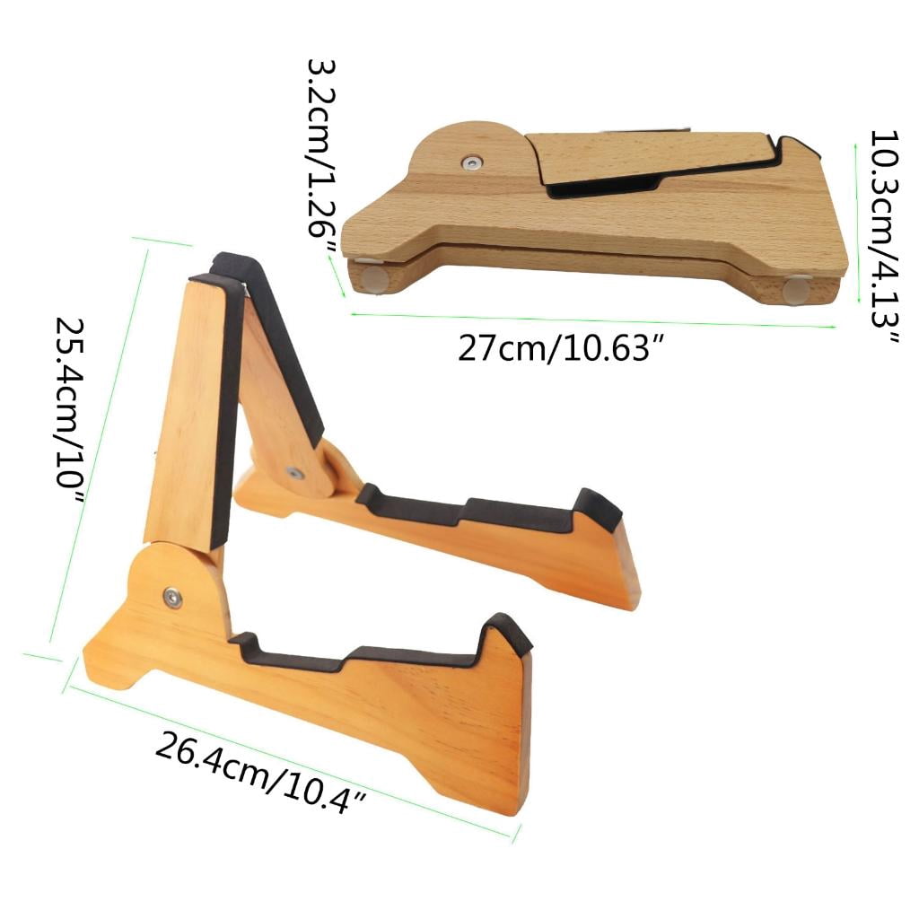 CEORPER Portable A-Frames Stand Wooden Guitar Stand A-Frames String Instrument Holder