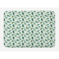 thumbnail image 1 of Entomology Bath Mat, Colorful Detailed Beetles on a White Background, Plush Bathroom Decor Mat with Non Slip Backing, 29.5" X 17.5", Hunter Green Mint Green, by Ambesonne, 1 of 2