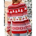 thumbnail image 3 of Sweaters for Women Trendy Ugly Christmas Sweater Crewneck Long Sleeve Knitted Pullover Sweaters Shermie, 3 of 6