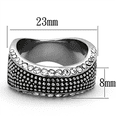 thumbnail image 2 of Luxe Jewelry Designs Women's Stainless Steel Pave Ring with Round Crystals - Size 5 (Pack of 2), 2 of 4