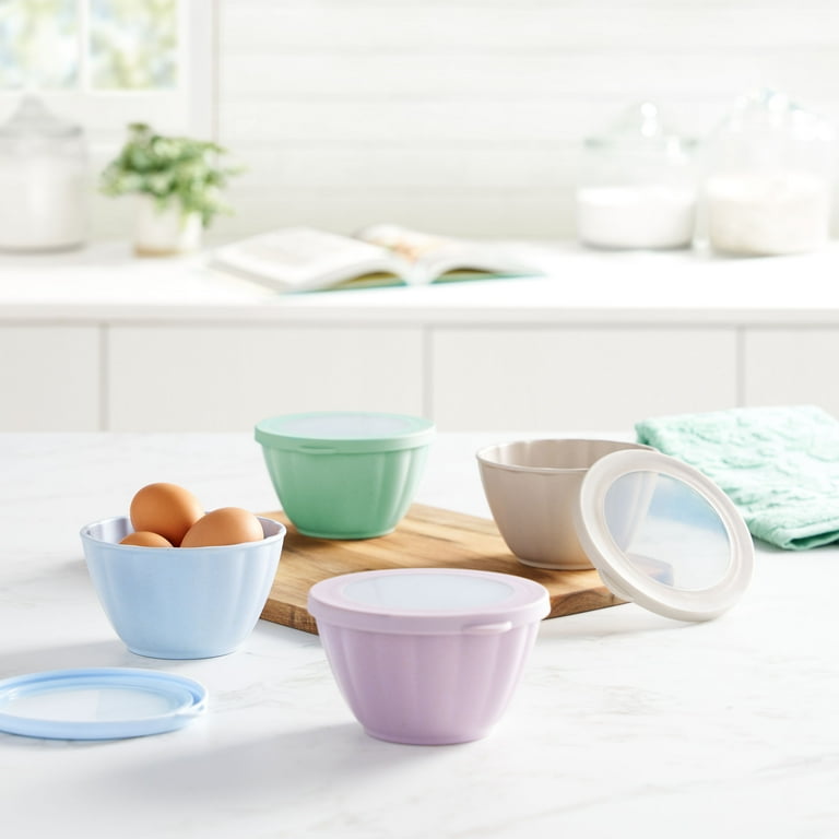 BBページOriginal pot 3点セット The Pioneer Woman 8-Piece Bamboo Melamine Prep Bowls Set