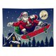 thumbnail image 1 of Tapiz de Navidad Hippie Santa Claus Tapiz Reno Luna Noche Colgante de pared para dormitorio Decoraciones navideñas (Santa, 51.2" X 59.1") JAMW Sencillez, 1 of 5