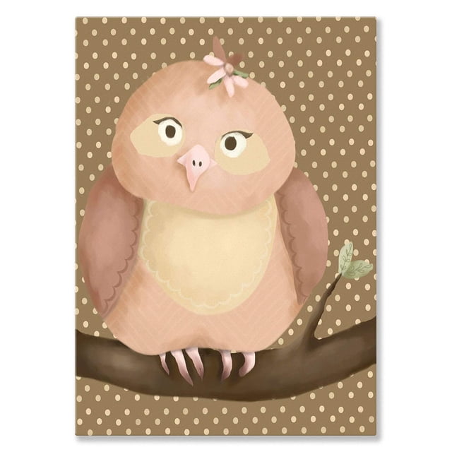 Cuadro de lienzo Oopsy Daisy Olga la Lechuza 25 x 36 cm