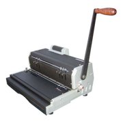 Angle View: akiles coilmac-er coil binding machine w/ electric inserter