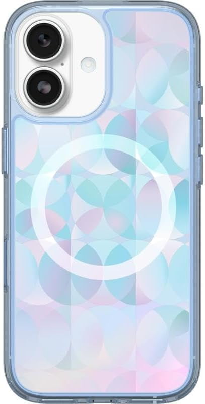 OtterBox iPhone 17 (Only) Bundle: Symmetry  Series+ Case & Screen Protector, Opal Prism (Clear/Multicolor),Snaps to MagSafe - Ultra-Sleek, Raised Edges Protect Camera & Screen - Non-Retail Packaging