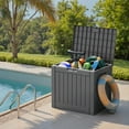 thumbnail image 7 of Homall 40 Gallon Resin Outdoor Storage Box with Lockable Lid Waterproof Resin Deck Box for Patio, 7 of 7