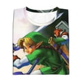 thumbnail image 7 of The Legend Of Zelda Ocarina Of Time Teen T-Shirt Crewneck Short Sleeve Double-Sided Print Summer Tee Shirts Top For Youth Boys Girls Children Large, 7 of 7
