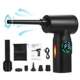 thumbnail image 1 of Compressed-Air-Duster--Cleaner With Digital Screen Brush Motor, 100W 7500mAh Electric Air Dusters Cleaner Electric Air Duster Replace Air Can, Computer Duster Car Cleaning Supplie, 1 of 9