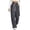 Dark Gray, variant on Womens Capri Pants for Women Dressy Straight Cigarette High Regular - Raw Hem Office Purple XXL