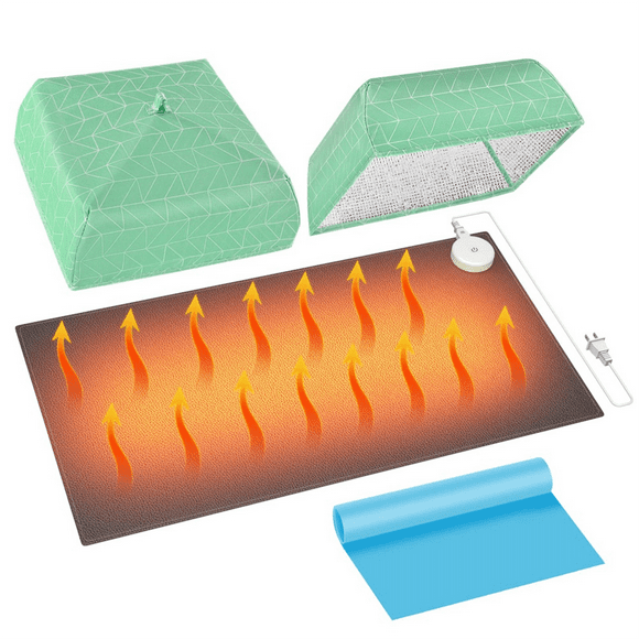 Large Resin Heating Mat with Cover and Timer, 4-Hour Auto Shut-Off Fast Resin Curing Machine,for Resin Projects US Plug